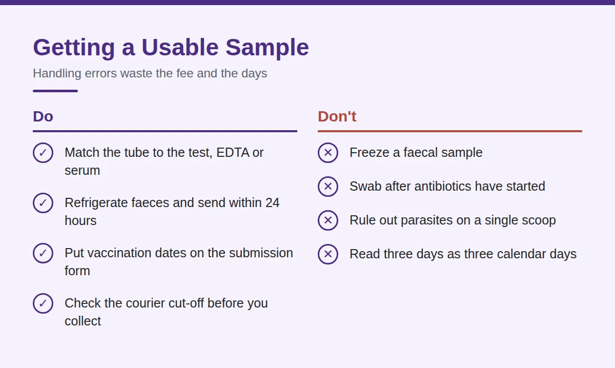 Summary card: Getting a Usable Sample