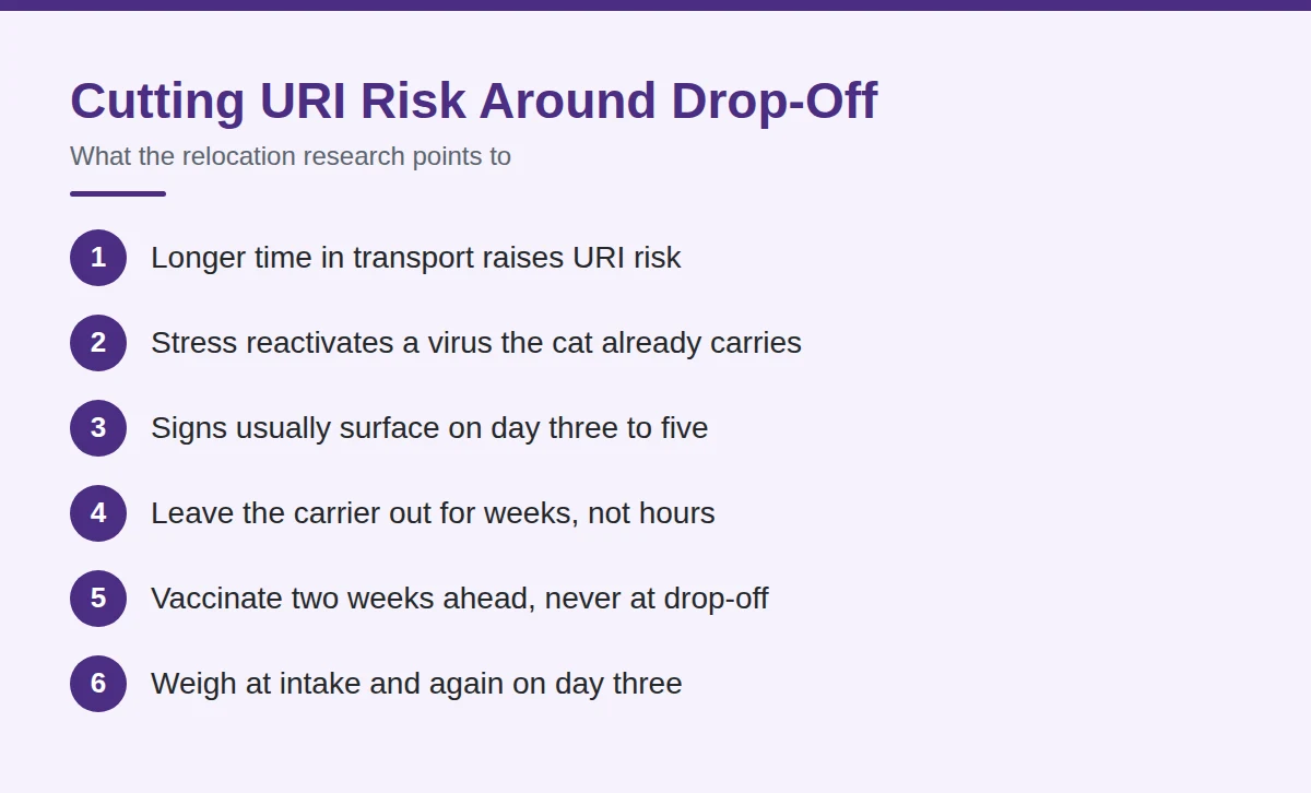 Summary card: Cutting URI Risk Around Drop-Off