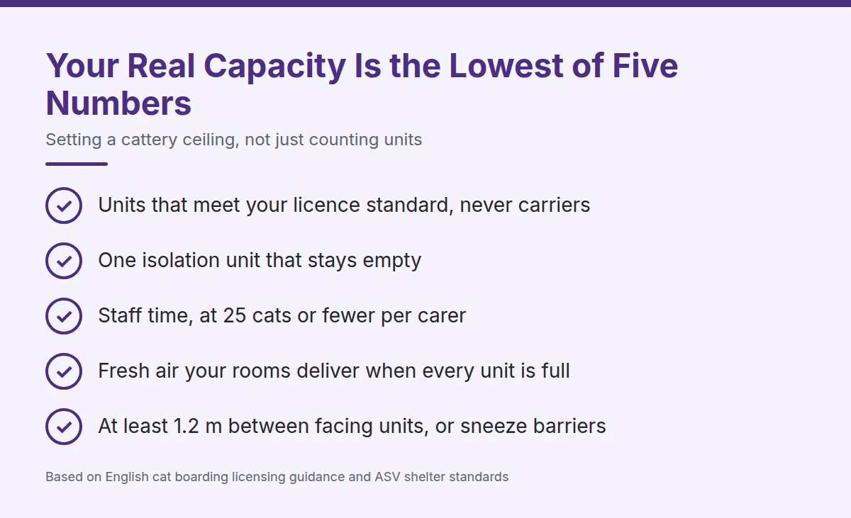 Summary card: Your Real Capacity Is the Lowest of Five Numbers